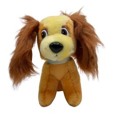 Vintage Disney Lady and the Tramp Dog Puppy Plush Stuffed Animal Korea with Tags