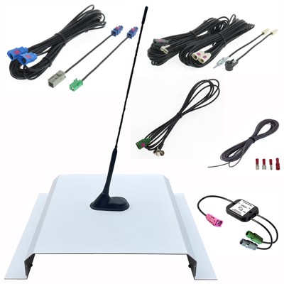 Dietz Antenna Carrier Set A3 T4 FM DAB+ GPS DVB-T2 43cm Rod 7.5m Cable A3A3LT4L
