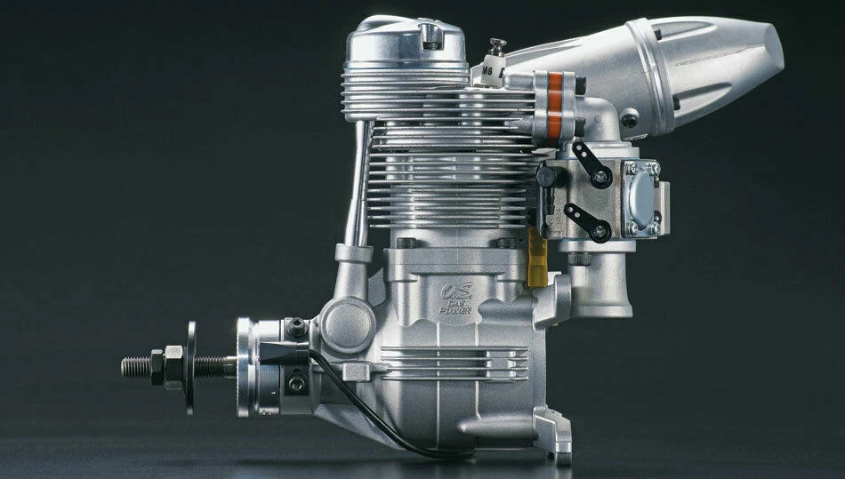 New O.S. GF40  40cc 4 Four Stroke Gas RC Engine with F-6040 Silencer  #39400 - Image 2 of 2