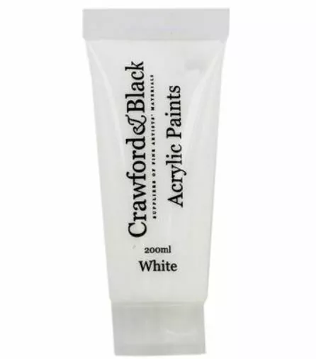 White Acrylic Paint - 200 ml - New Cheap Price