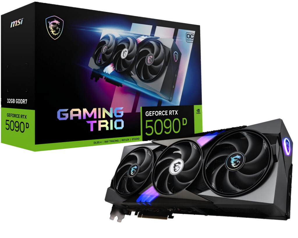 MSI GeForce RTX 5090 D 32GB OC GAMING TRIO GDDR7 Graphics Card For 4K/8K Game