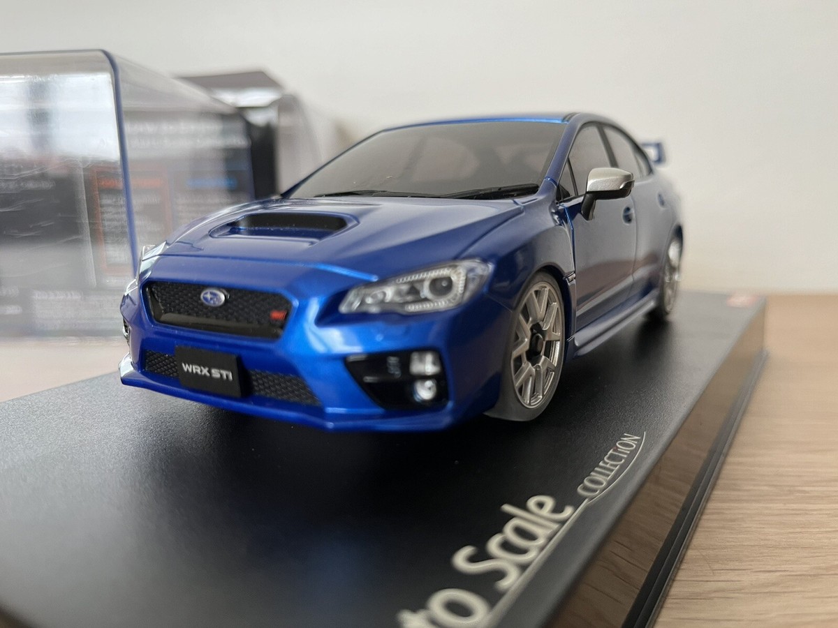 自動車 KyoshosamuraiSubaru WRX STI Type S Blue Kyosho Samurai 1:18 Subaru Impreza WRX STi S207 NBR