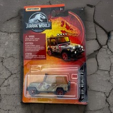 93 Jeep Wrangler 12 Matchbox Jurassic World 16/24 NEW Sealed Muddy Diecast