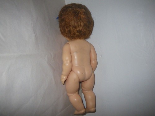 Vintage 12" vinile TinyTearsDoll ~ testa dura ~ capelli saran ~ abito originale, 9 pezzi + #300 - Foto 11 di 11