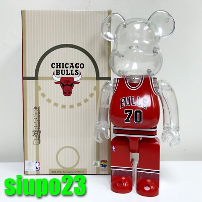Medicom 400% Bearbrck ~ Milk Magazine x NBABe@r brick Bulls | eBay