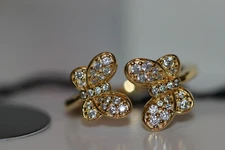 AUTHENTIC NEW PANDORA SHINE™ DAZZLING BUTTERFLIES OPEN RING 167913CZ BOX $125