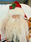 Doctor Santa by Tina Mitchell, with lab coat, stethoscope & bear. Orig Tag — photo 2