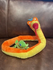 Set Of 2 Rhode Island Novelty Stuffed Toy Animals-Sea Turtle 7” & Snake 39”