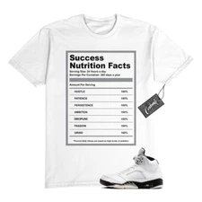 5 Reverse Metallic White Black T Shirt Match SUCC