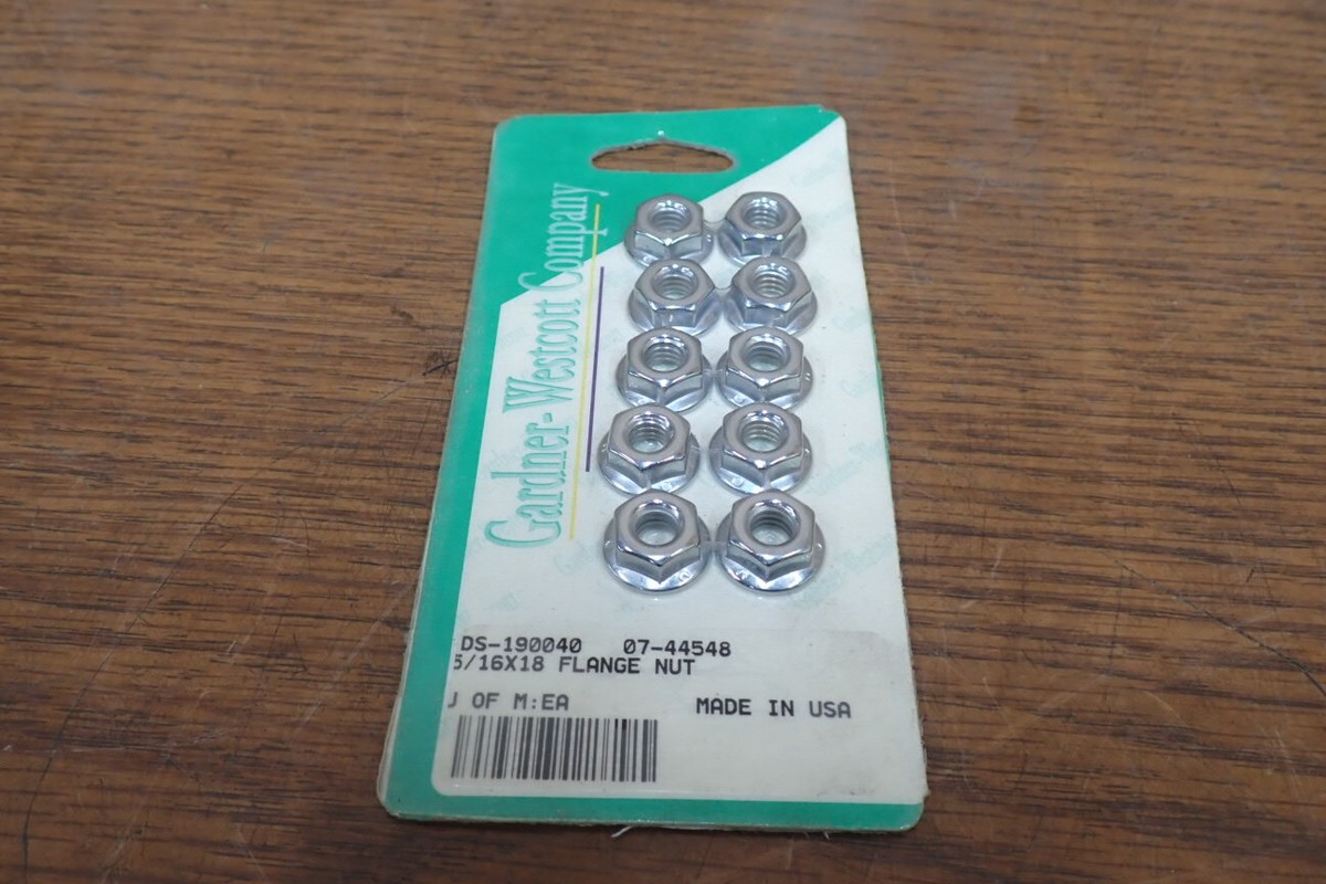 HARLEY DAVIDSON GARNER WESTCOTT FLANGE NUT 5/16-18 DS-190040 07