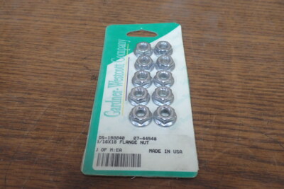 HARLEY DAVIDSON GARNER WESTCOTT FLANGE NUT 5/16-18 DS-190040 07