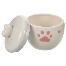 Cat Urns for Ashes - 600ML/20oz Ceramic Urn for Cats and Dogs with Pink Heart