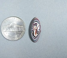 Fordite Cabochon, Happy Agate Studio, Fordite, Ohio Motor Agate EB111