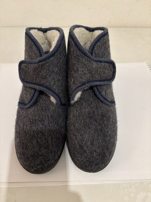 Rohde Damen Hausschuh Filz Wolle Gr 4,5 (wie 36)Grau Neu 49,95 