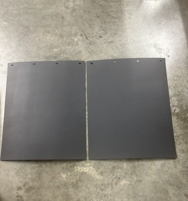 Mud Flaps Semi Thermoplastic Rubber 24'' x 29.5'' x 1/4'' 2 pack universal install