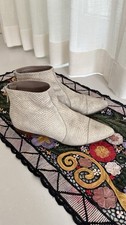 Homers Stiefeletten Leder Beige Grau Gr. 40, ...