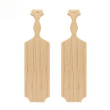 BATTIFE 15'' Unfinished Pine Sorority Frat Paddle for Greek Crafts, 2 Pack