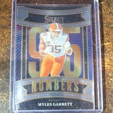 Panini 2025 Select Football Select Numbers Myles Garrett #4 Browns NFL