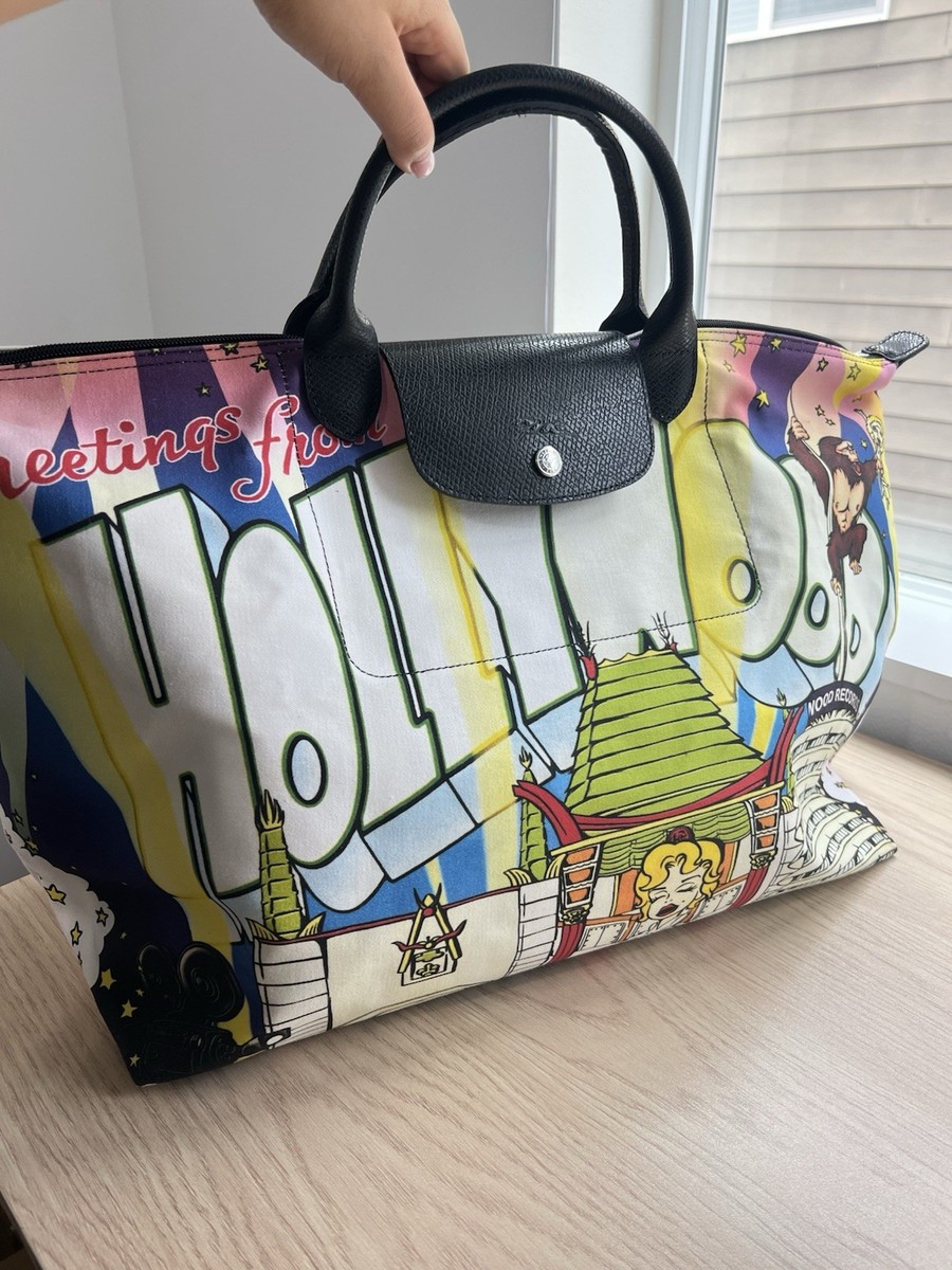 Longchamp x Jeremy Scott Le Pliage Travel Bag Tote - Greetings