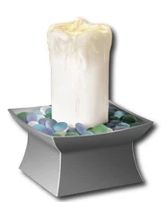 New HoMedics - Envirascape Illuminated Tabletop Relaxation Fountain - Silver