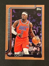 Luguentz Dort 2025-26 Topps Basketball Gold Border Parallel /2025 Thunder 