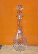 Edinburgh Crystal Tall Cut  Glass decanter 34 cms high -Stopper damaged
