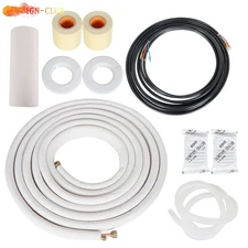 Install Kit For Mini Split Heat Pump Systems 1/4"-3/8" Dia. 25FT Connection Pipe