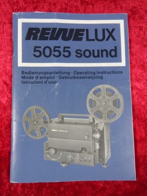 ''REVUElux 5055 sound (a/b)'' Tonfilmprojektor Original Bedienungsanleitung