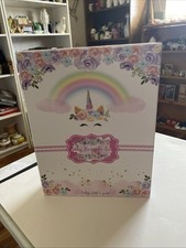 Unicorn Pink Baby Keepsake Box - Baby Memory Box - Baby All-in-One Organizer