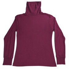 Vintage Appalachian Trail Turtleneck Men's M Made in USA Burgundy 80s-90s