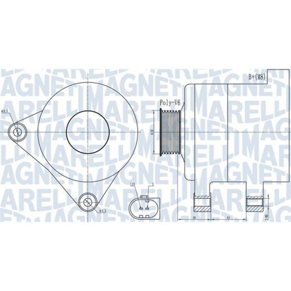 Magneti Marelli Lichtmaschine Generator 140A Passend FüR Audi A4 A5 Q5 Seat-image