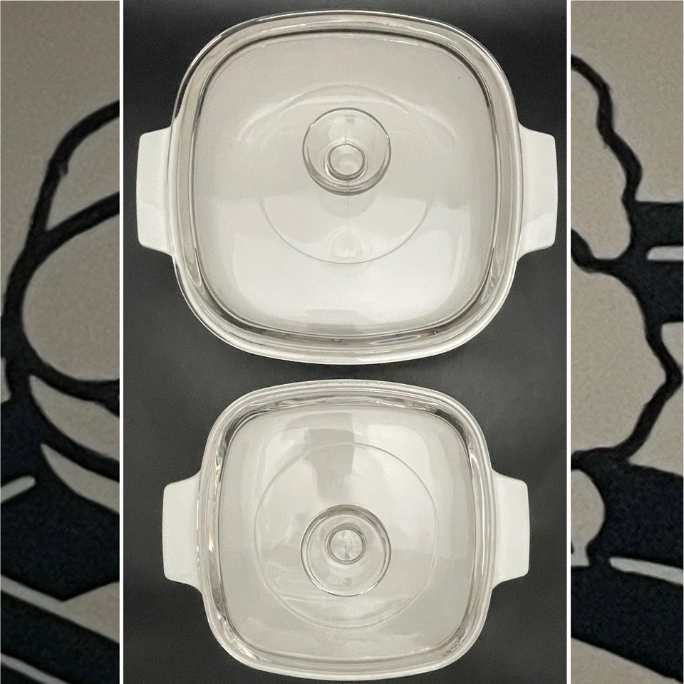 Cazuelas cubiertas Corning Ware 2 letras A-1 1/2B y A-2-B 1995-96 EE. UU. 1,5 L 2 L Foto 3 de 4
