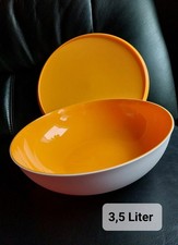Tupperware Allegra Schüssel Orange Weiß  3,5 Liter Neu mit Deckel