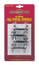 Bachmann 31.0mm Blackened Wheel Set, 4/card, G Scale, #BAC92421