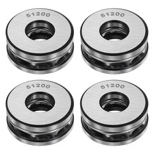 4Pcs Thrust Ball Bearings 10mm x 26mm x 11mm 51200 Single Row Roller ABEC5]