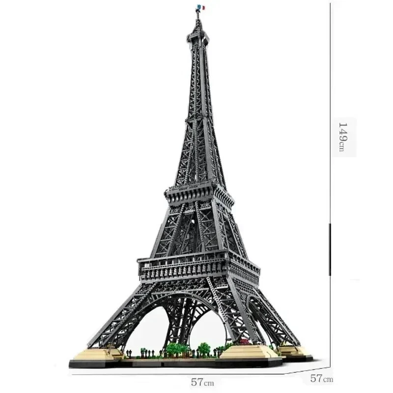 1.5m Eiffel Tower 10307 10001PCs Paris Architecture Model Building Assembly Kit - Image 2 of 4