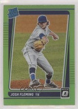 2021 Panini Donruss Optic Rated Rookie Lime Green Prizm Josh Fleming #92 0b3