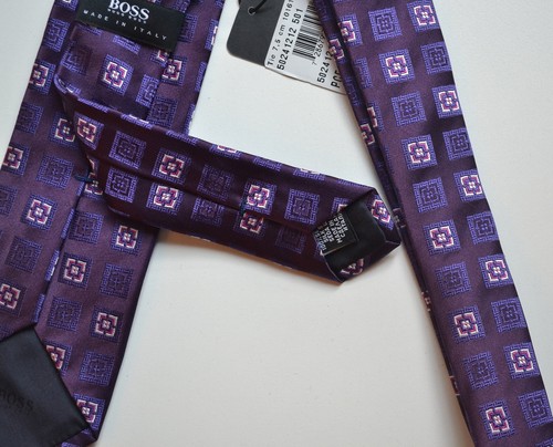 NWT Hugo Boss Black Label By Hugo Boss Silk Tie 'Tie 7.5 cm' - Picture 5 of 7