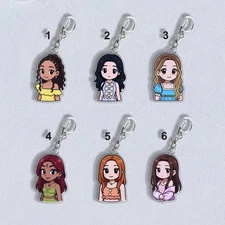 Kpop KATSEYE Character Cartoon Cute Acrylic Keychain Bag Accessory DANIELA