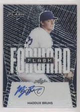 2021 Leaf Flash Flash Forward Navy 79/99 Maddux Bruns #MB1 Auto i6j