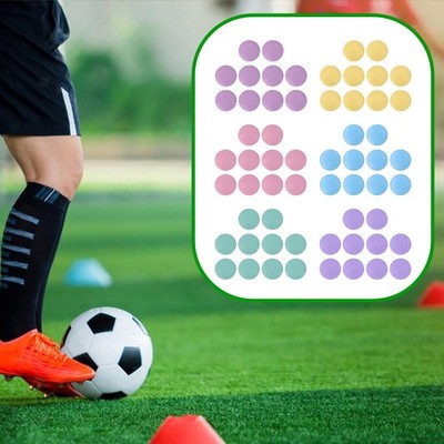 10x Spot Markers 12cm Non Slip Flat Cones for Speed Practice Basketball
