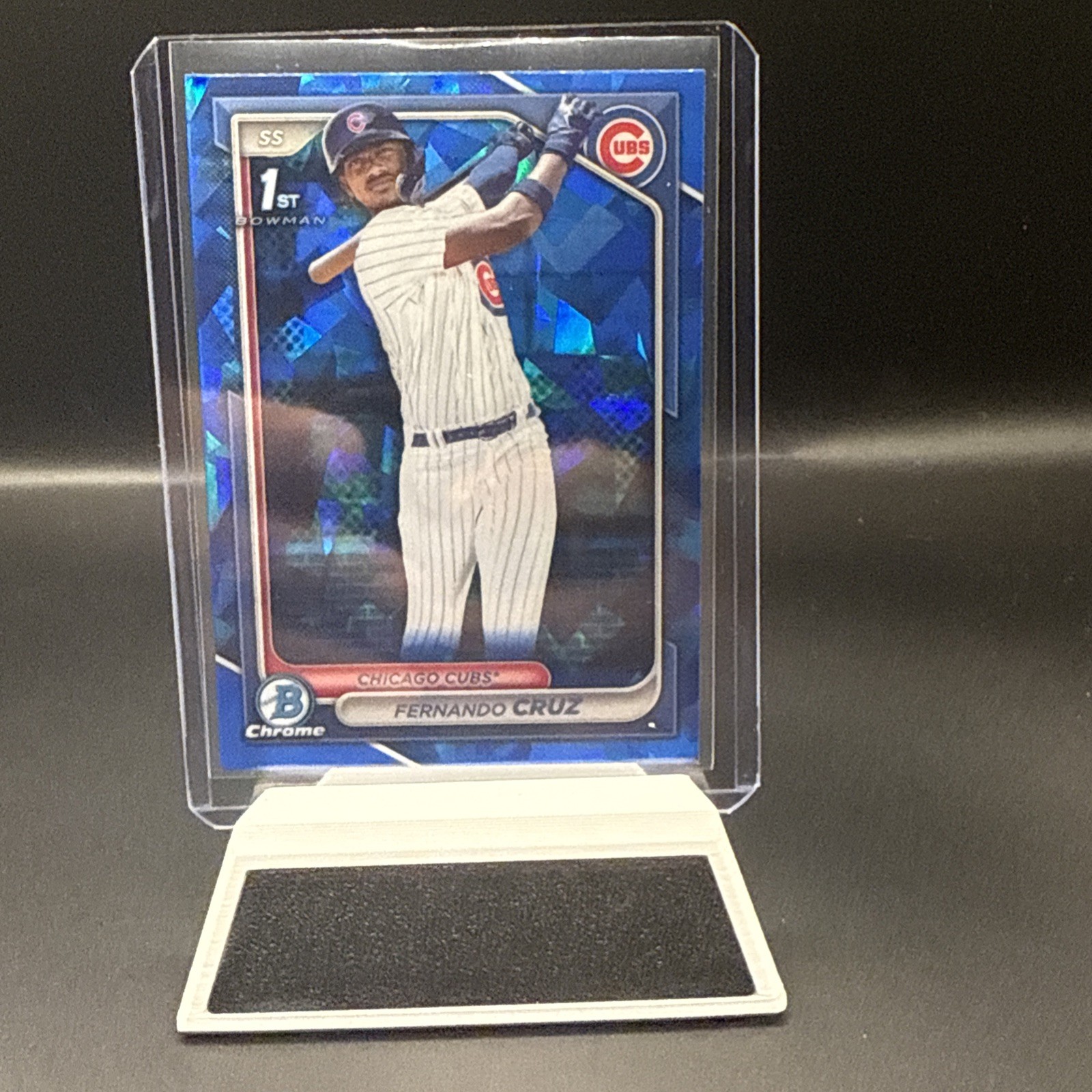 2024 Bowman Chrome Prospects Sapphire 1st Card Fernando Cruz Chicago Cubs