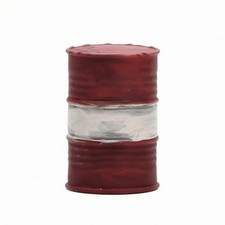 Baril Rouge et Blanc Échelle 1/64 Mini Fût de Pétrole Peint à et Main