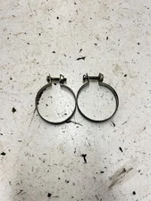82 1982 Yamaha XT250J Xt 250 j OEM Upper Fork Boot Clamps Mounts Hose Clamp