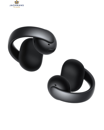 soundcore AeroClip by Anker, Open-Ear Earbuds, Clip-On Normal, Midnight Black