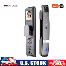 Smart Door Lock 3D Face Recognition Camera FingerPrint Password Security LockJp