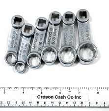 Matco Torque Adapters 6pc Sae 38 716 916 58 1116 34 Crowfoot Wrench