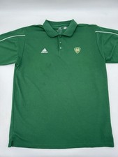 Adidas Notre Dame Fighting Irish Polo Shirt Men  s L Green White Climalite