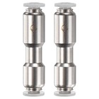5/32" OD Check Valve, Nickel Plated Brass One Way Check Valve  [Silver Grey]