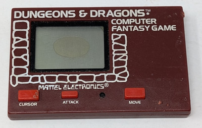 BROKEN FOR REPAIR Dungeons & Dragons Computer Fantasy LCD Game 1981 Mattel VTG